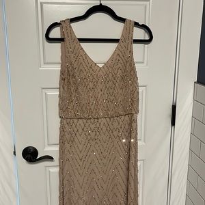 BHLDN size 2 ankle length dress, for petite person